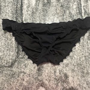 Victoria secret black cheeky bikini bottom size medium